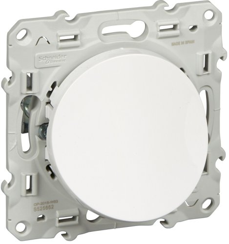 Вывод кабеля без рамки Schneider Electric Odace белый картинка